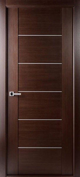 WDMA 18x80 Door (1ft6in by 6ft8in) Interior Barn Wenge Prefinished Massimo 201 Modern Single Door 1