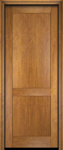 WDMA 18x80 Door (1ft6in by 6ft8in) Interior Barn Mahogany Modern 2 Flat Panel Shaker Exterior or Single Door 1