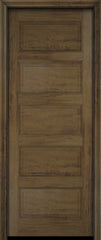 WDMA 18x80 Door (1ft6in by 6ft8in) Interior Swing Mahogany 5 Raised Panel Solid Exterior or Single Door 3