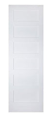 WDMA 18x96 Door (1ft6in by 8ft) Interior Barn Smooth 96in 6 Panel Primed Shaker 1-3/8in 1