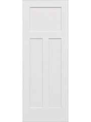 WDMA 18x96 Door (1ft6in by 8ft) Interior Swing Smooth 96in 3-Panel Craftsman Primed 1