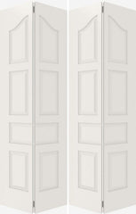 WDMA 20x80 Door (1ft8in by 6ft8in) Interior Barn Smooth 7030 MDF 7 Panel Arch Panel Double Door 2