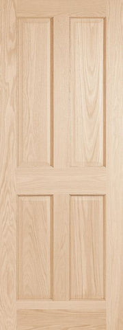 WDMA 24x80 Door (2ft by 6ft8in) Interior Swing Pine 2040 Wood 4 Panel Contemporary Modern Ovolo Single Door 1