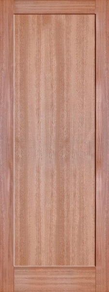 WDMA 24x80 Door (2ft by 6ft8in) Interior Barn Mahogany 1-Panel Solid Shaker Style Single Door SH-13 1