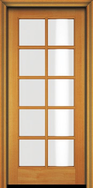 WDMA 24x80 Door (2ft by 6ft8in) Patio Fir 80in 10 Lite French Single Door 1