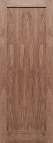 WDMA 24x80 Door (2ft by 6ft8in) Interior Barn Walnut 1-Panel Solid Shaker Style Single Door SH-13 1