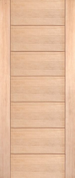 WDMA 24x80 Door (2ft by 6ft8in) Interior Swing Oak Contemporary Modern White Single Door MD 15 1