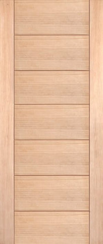 WDMA 24x80 Door (2ft by 6ft8in) Interior Swing Oak Contemporary Modern White Single Door MD 15 1