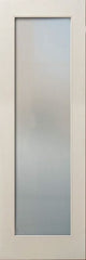 WDMA 24x96 Door (2ft by 8ft) Interior Paint grade 96in White Primed Full Lite Square Sticking w/Reveal Single Door 1