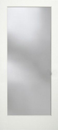 WDMA 24x96 Door (2ft by 8ft) Interior Barn Pine 96in Primed Frosted French Single Door | 1501 DI 1