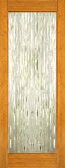 WDMA 24x96 Door (2ft by 8ft) Interior Swing Bamboo BM-33 Contemporary Waterfall Glass Single Door 1