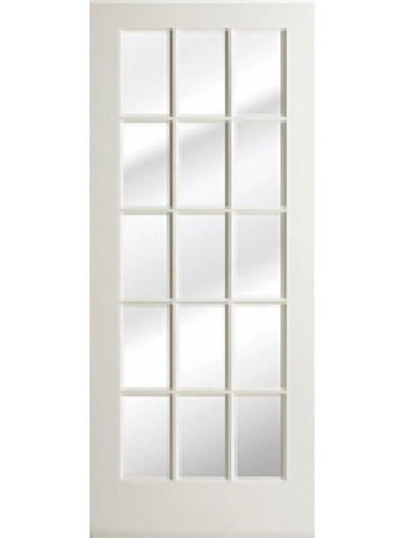 WDMA 28x80 Door (2ft4in by 6ft8in) Interior Barn Smooth 80in Primed French Single Door | 1515 1