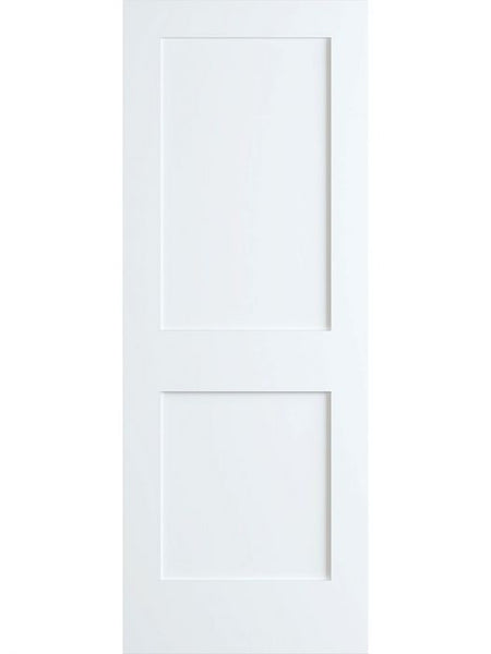 WDMA 28x96 Door (2ft4in by 8ft) Interior Swing Pine 96in Primed 2 Panel Shaker Single Door | 4102E 1