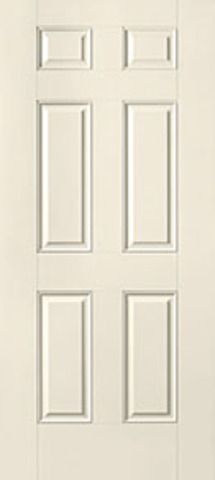 WDMA 30x80 Door (2ft6in by 6ft8in) Exterior Smooth 6 Panel Star Single Door 1