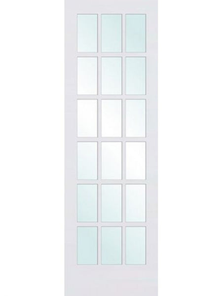 WDMA 30x96 Door (2ft6in by 8ft) Interior Swing Smooth 96in Primed French Single Door | 1518 1