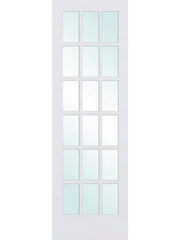 WDMA 30x96 Door (2ft6in by 8ft) Interior Swing Smooth 96in Primed French Single Door | 1518 1