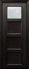 WDMA 30x96 Door (2ft6in by 8ft) Exterior 96in ThermaPlus Steel 1 Lite 3 Panel Continental Door w/ Beveled Glass 1