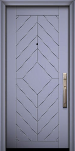 WDMA 32x80 Door (2ft8in by 6ft8in) Exterior Smooth IMPACT | 80in Lynnwood Solid Contemporary Door 1