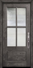 WDMA 32x80 Door (2ft8in by 6ft8in) Exterior Knotty Alder 80in 2/3 Lite 4 Lite SDL Estancia Alder Door 2