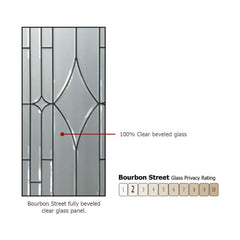 WDMA 32x80 Door (2ft8in by 6ft8in) Exterior Mahogany 80in Full Lite Bourbon Street Door 3