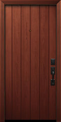 WDMA 32x80 Door (2ft8in by 6ft8in) Exterior Mahogany 80in Plank Door 1