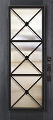 WDMA 32x80 Door (2ft8in by 6ft8in) Exterior Mahogany 80in Full Lite Republic Portobello Door 1