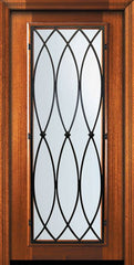 WDMA 32x80 Door (2ft8in by 6ft8in) Exterior Mahogany 80in Full Lite La Salle Door 2