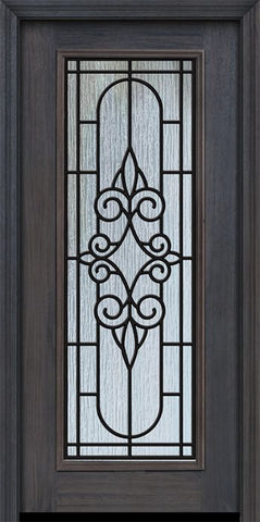 WDMA 32x80 Door (2ft8in by 6ft8in) Exterior Cherry 80in Full Lite Salento / Walnut Door 1