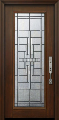 WDMA 32x80 Door (2ft8in by 6ft8in) Exterior Cherry 80in Full Lite Remington Door 1