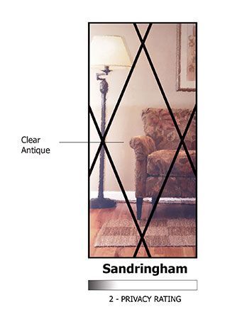 WDMA 32x80 Door (2ft8in by 6ft8in) Exterior Cherry 80in Full Lite Sandringham Door 2