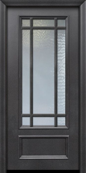 WDMA 32x80 Door (2ft8in by 6ft8in) Patio 80in ThermaPlus Steel 9 Lite SDL 3/4 Lite Door 1