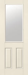 WDMA 32x96 Door (2ft8in by 8ft) Exterior Smooth Fiberglass Impact Door 8ft 1/2 Lite Low-E 1