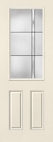 WDMA 32x96 Door (2ft8in by 8ft) Exterior Smooth Fiberglass Impact Door 8ft 1/2 Lite Axis 2