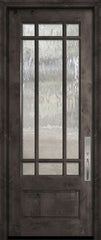 WDMA 32x96 Door (2ft8in by 8ft) Exterior Knotty Alder 96in 3/4 Lite Marginal 9 Lite SDL Estancia Alder Door 2