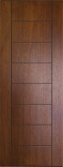 WDMA 32x96 Door (2ft8in by 8ft) Exterior Mahogany 96in Brentwood Contemporary Door 1