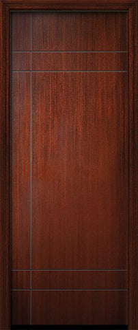 WDMA 32x96 Door (2ft8in by 8ft) Exterior Mahogany IMPACT | 96in Inglewood Solid Contemporary Door 1