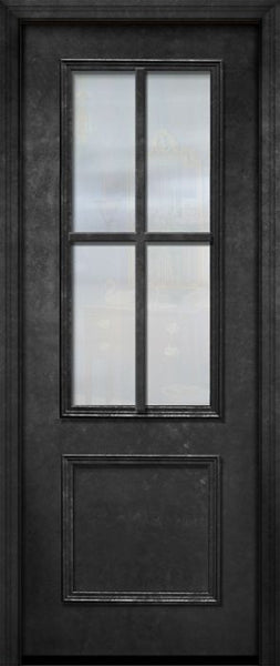 WDMA 32x96 Door (2ft8in by 8ft) Exterior 96in ThermaPlus Steel 4 Lite SDL 2/3 Lite Door 1