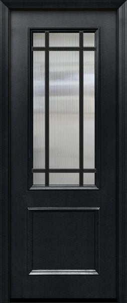 WDMA 32x96 Door (2ft8in by 8ft) Exterior 96in ThermaPlus Steel 9 Lite SDL 2/3 Lite Door 1