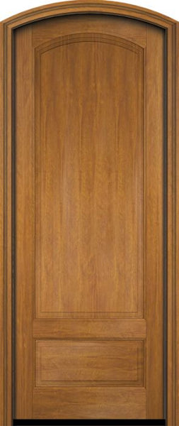 WDMA 34x78 Door (2ft10in by 6ft6in) Exterior Swing Mahogany 3/4 Arch Panel Arch Top Entry Door 1