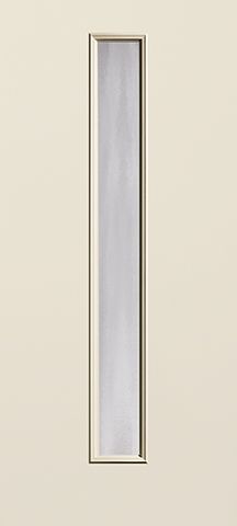 WDMA 34x80 Door (2ft10in by 6ft8in) Exterior Smooth Fiberglass Door Linea Centered Chinchilla 6ft8in 1