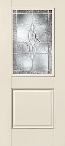 WDMA 34x80 Door (2ft10in by 6ft8in) Exterior Smooth Wellesley Half Lite 1 Panel Star Single Door 1