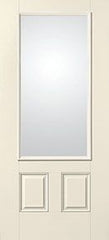 WDMA 34x80 Door (2ft10in by 6ft8in) Patio Smooth Fiberglass Impact French Door 3/4 Lite 2 Panel Clear Low-E 6ft8in 1