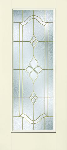 WDMA 34x80 Door (2ft10in by 6ft8in) Exterior Smooth Fiberglass Impact Door Full Lite With Stile Lines Concorde 6ft8in 1