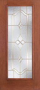 WDMA 34x80 Door (2ft10in by 6ft8in) Exterior Mahogany Fiberglass Impact Door Full Lite With Stile Lines Concorde 6ft8in 1