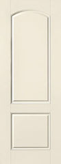 WDMA 34x96 Door (2ft10in by 8ft) Exterior Smooth 8ft 2 Panel Soft Arch Star Single Door 1