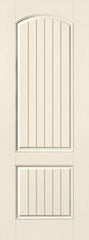 WDMA 34x96 Door (2ft10in by 8ft) Exterior Smooth 8ft 2 Panel Plank Soft Arch Star Single Door 1