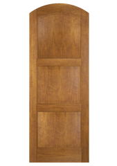 WDMA 34x96 Door (2ft10in by 8ft) Interior Swing Mahogany 3 Panel Arch Top Solid Exterior or Single Door 2