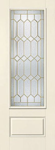 WDMA 34x96 Door (2ft10in by 8ft) Exterior Smooth Crystalline 8ft 3/4 Lite 1 Panel Star Single Door 1