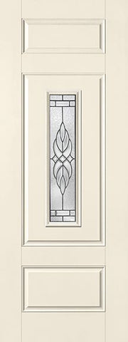 WDMA 34x96 Door (2ft10in by 8ft) Exterior Smooth Fiberglass Impact Door 8ft Center Lite Kensington 2