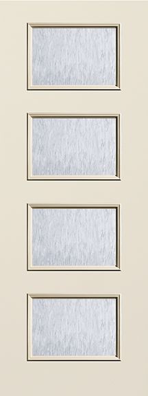 WDMA 34x96 Door (2ft10in by 8ft) Exterior Smooth Fiberglass Door 8ft Ari 4-Lite Chord 1